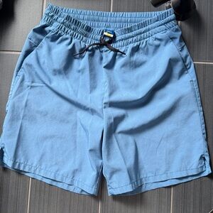 Blue Drawstring Shorts